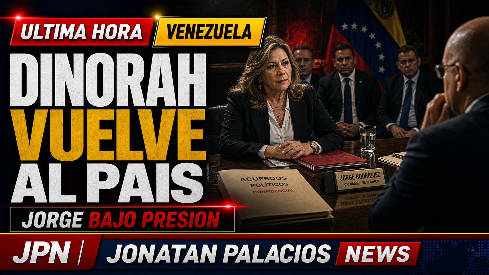 Última hora: Dinorah Figuera vuelve a Venezuela y pone a Jorge Rodríguez frente a su propia persecución