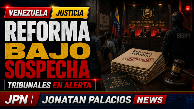 Venezuela: una reforma judicial bajo sospecha vuelve a encender la alarma sobre el control político de la justicia
