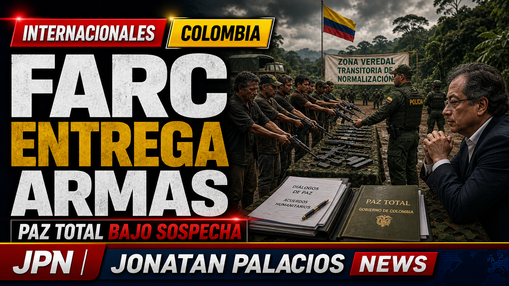 Internacionales: disidentes de las FARC entregan armas mientras Petro intenta salvar una paz total bajo sospecha