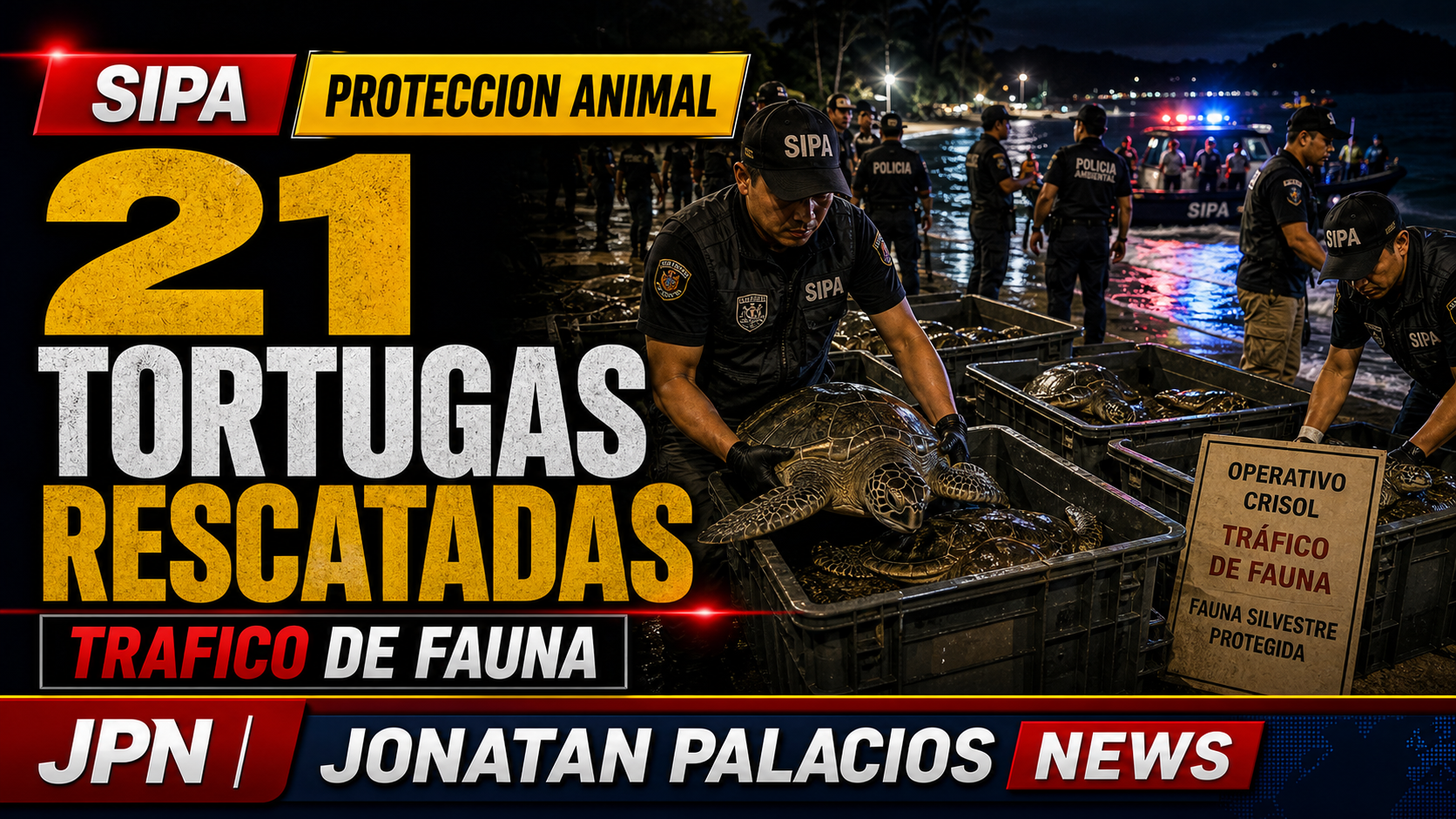 SIPA: 21 tortugas marinas rescatadas en Bali exponen el negocio criminal contra especies protegidas