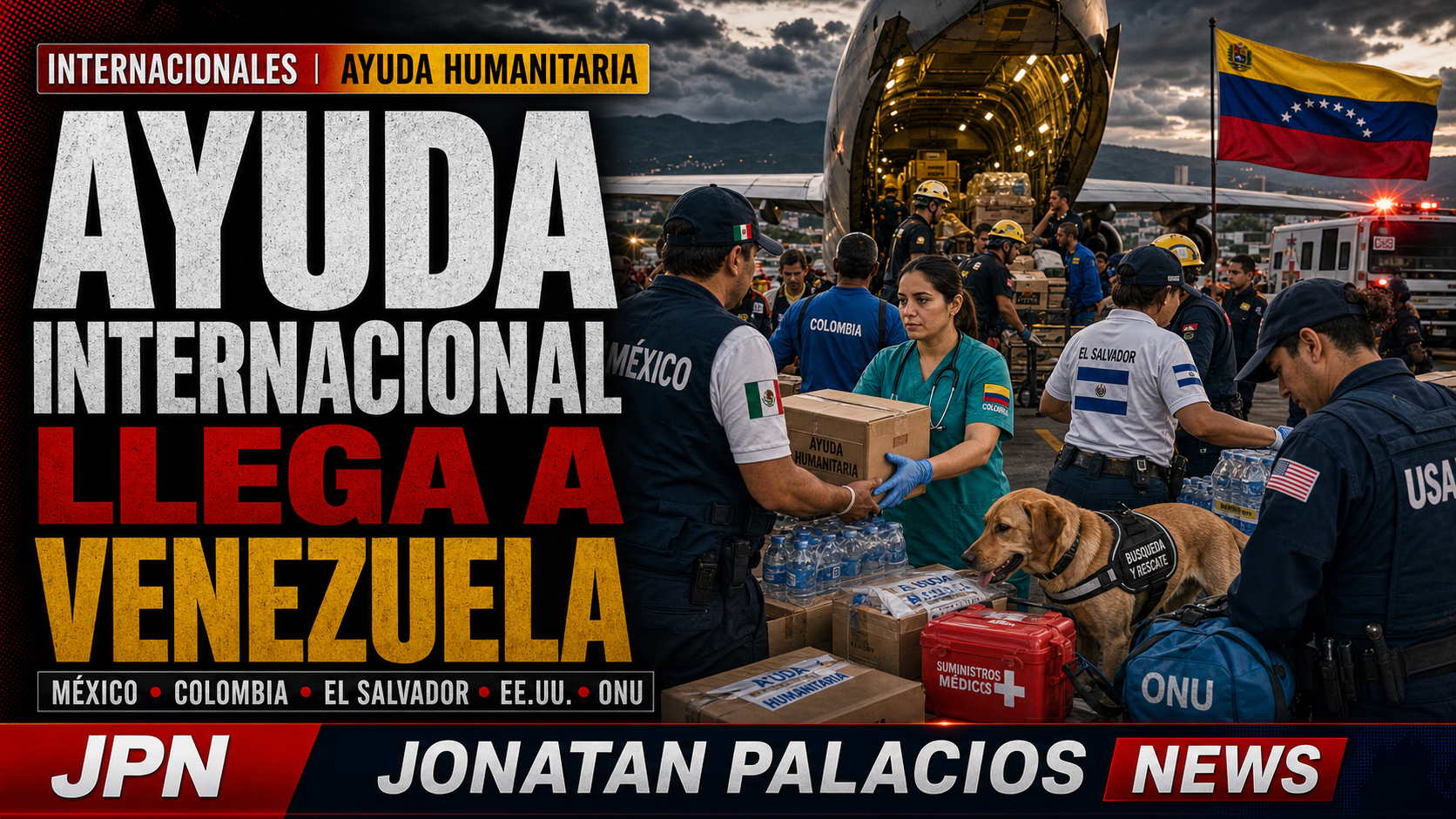 Ayuda internacional llega a Venezuela
