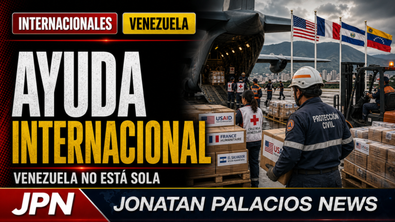 Imagen editorial principal sobre ayuda internacional para Venezuela tras el terremoto.