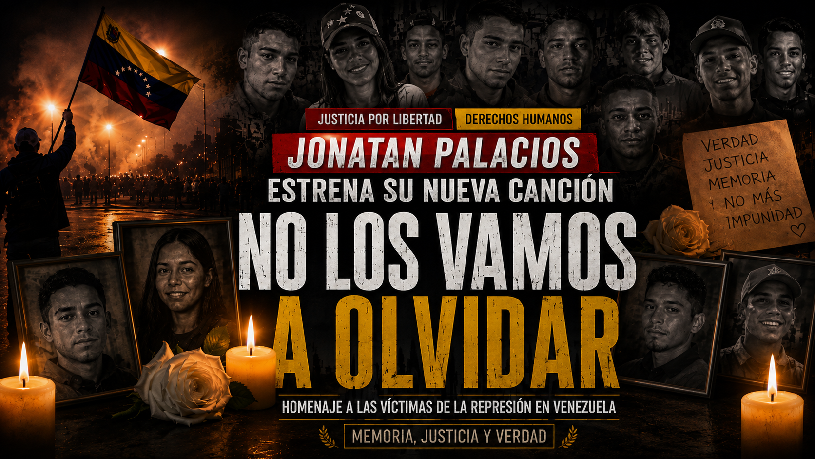 Portada editorial de la canción No los vamos a olvidar