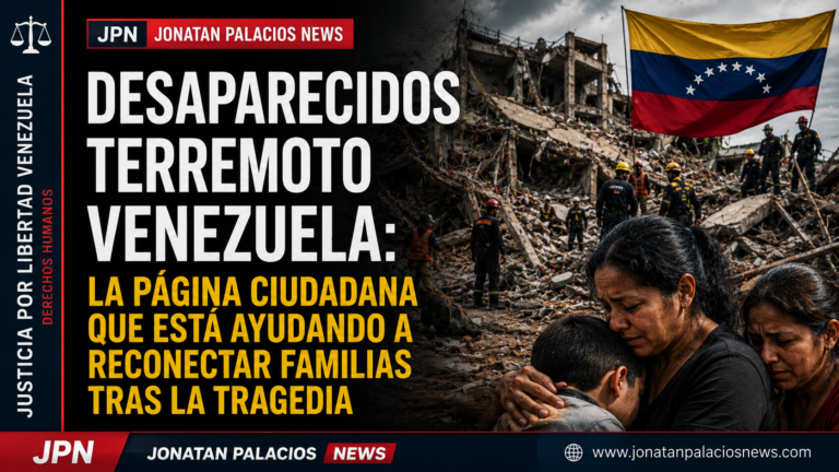 Portada editorial Desaparecidos Terremoto Venezuela