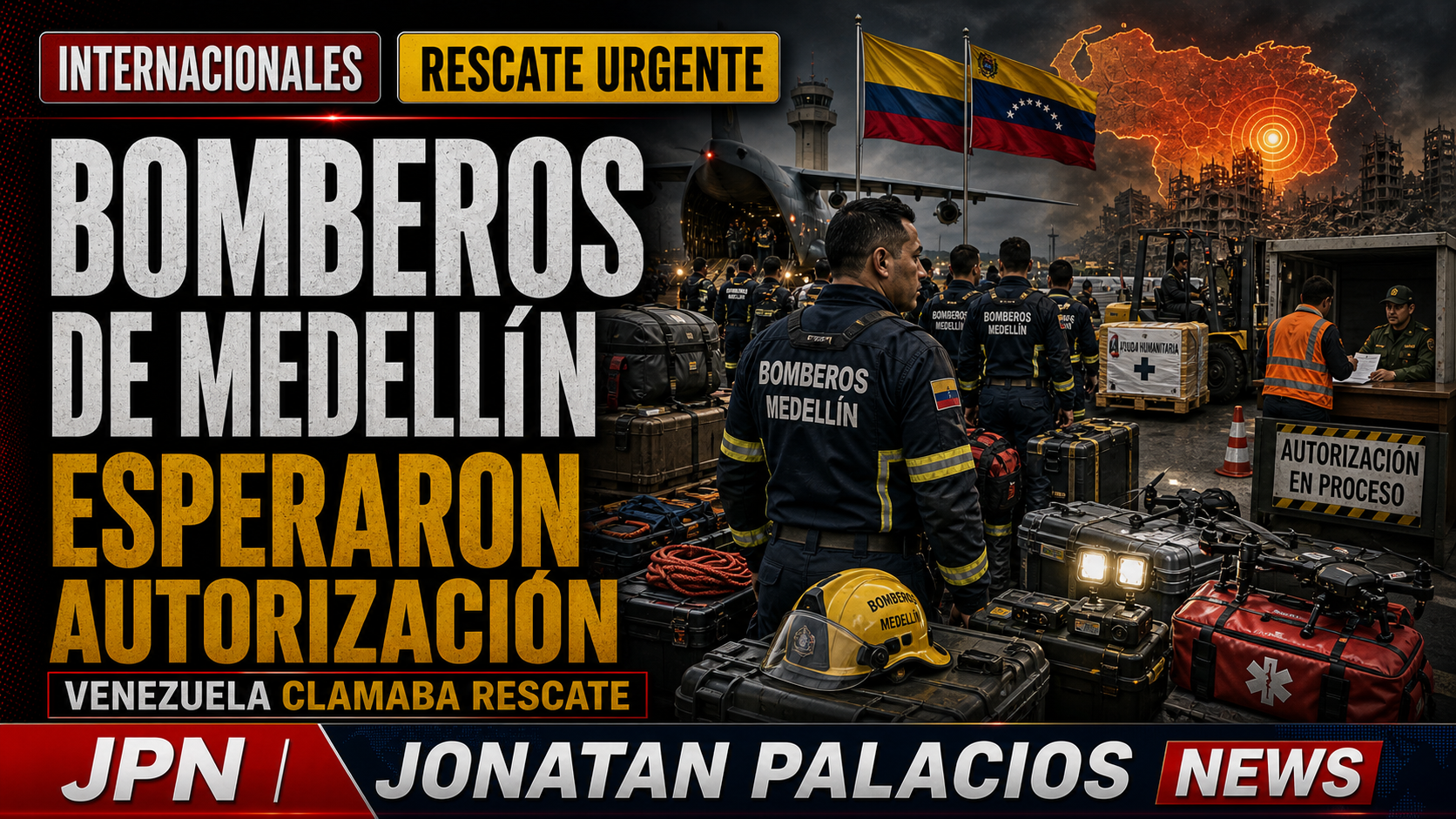 Bomberos de Medellín esperaron autorización para entrar a Venezuela