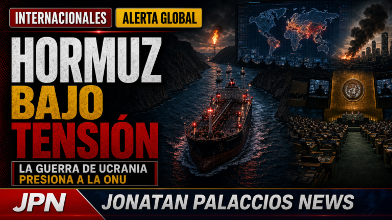 Imagen editorial sobre Hormuz, petróleo y Ucrania para Jonatan Palacios News