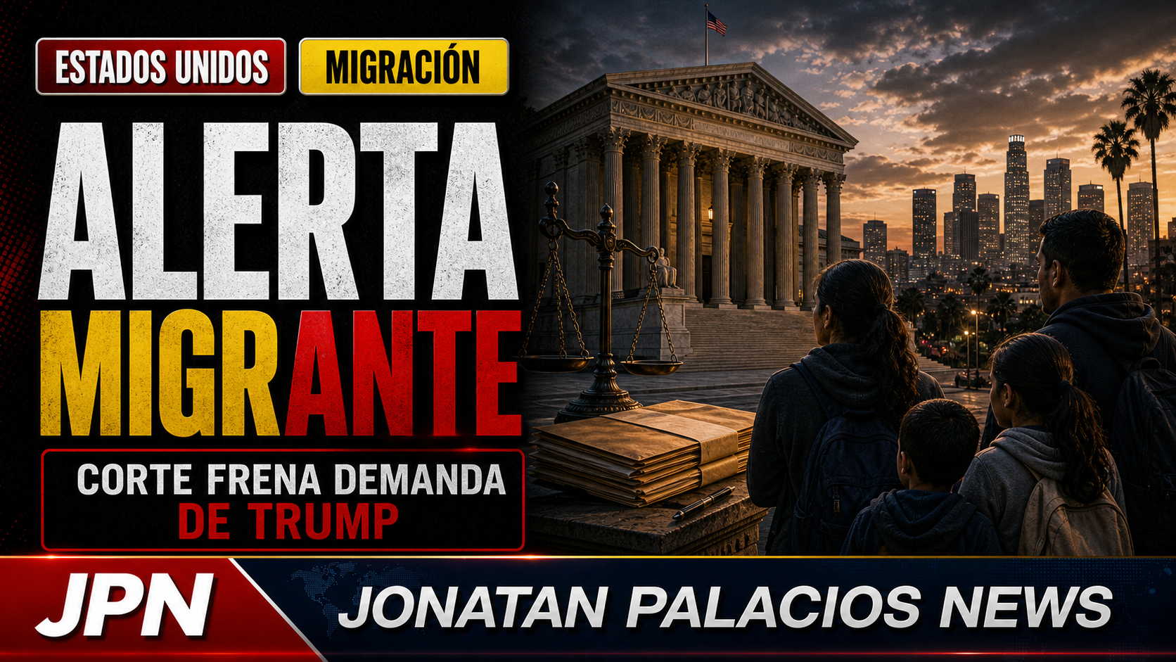 Imagen editorial sobre alerta migrante en Estados Unidos para Jonatan Palacios News