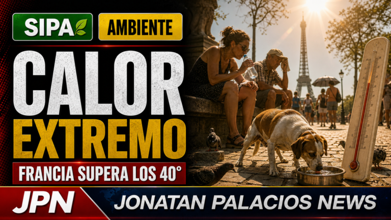 Imagen editorial sobre ola de calor en Francia, ambiente y protección animal para Jonatan Palacios News