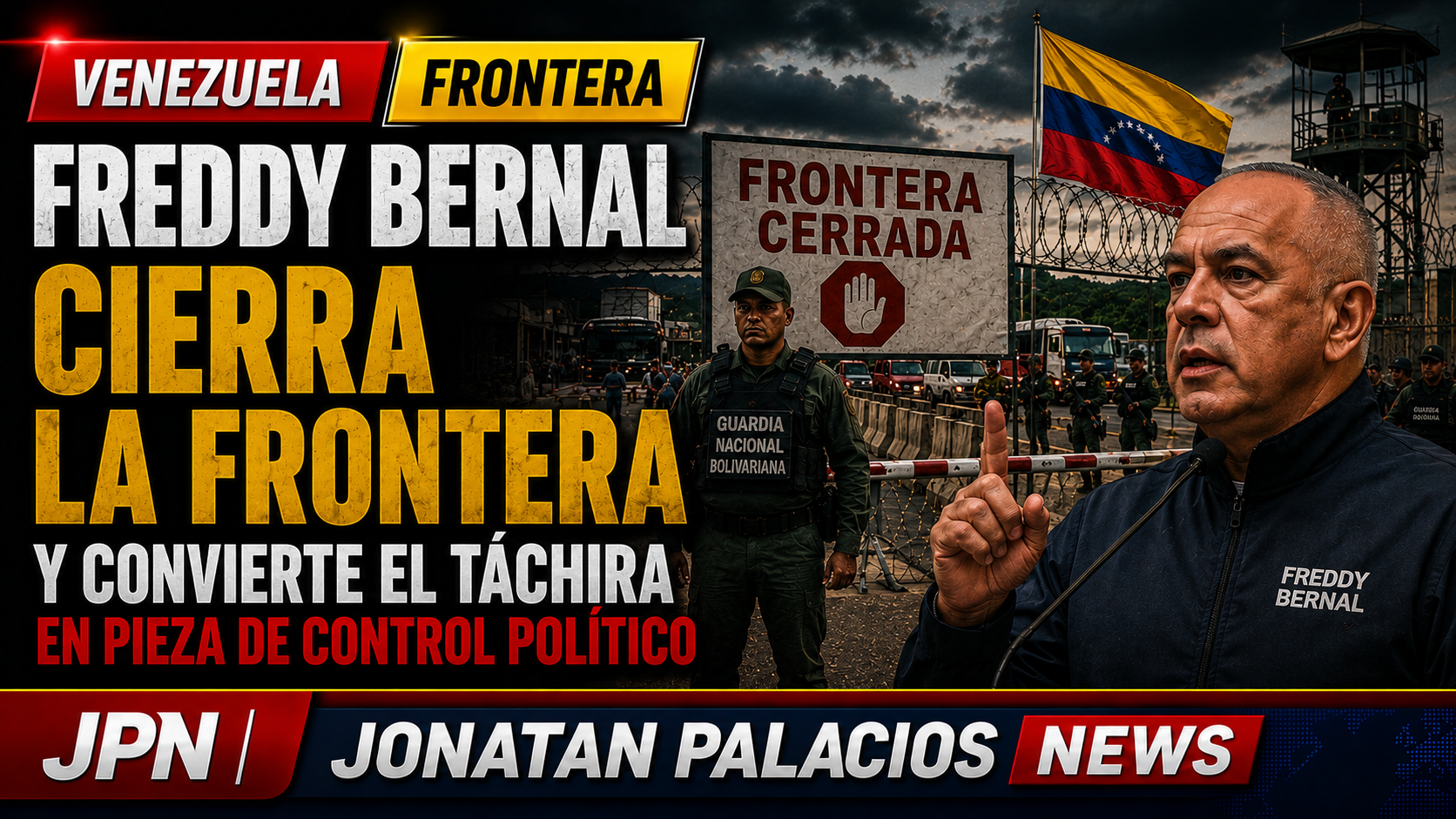 Venezuela: Freddy Bernal cierra la frontera y convierte el Táchira en pieza de control político