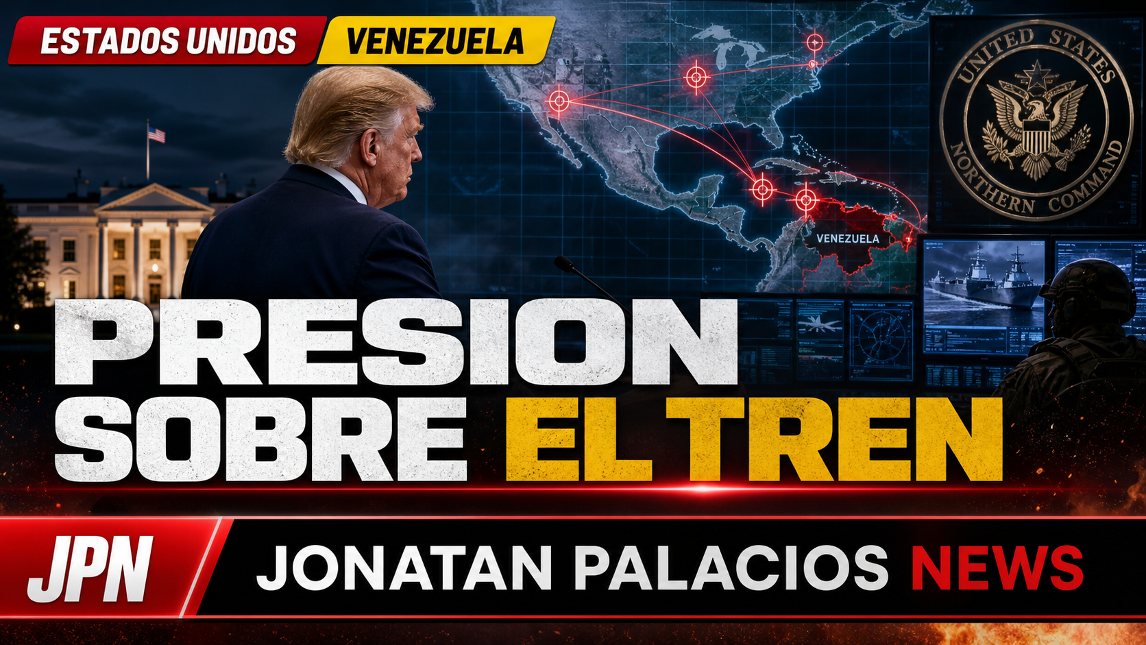 Imagen editorial JPN sobre presión de Estados Unidos y el caso del Niño Guerrero.