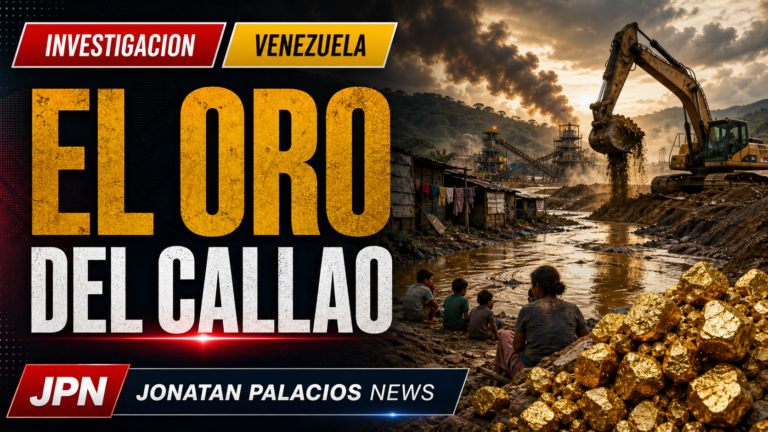 Imagen editorial JPN sobre El Callao, oro y denuncias de opacidad en Venezuela.