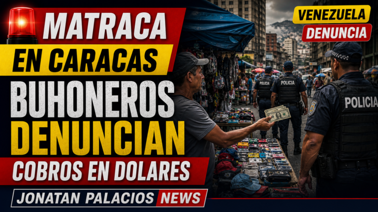 Matraca en Caracas: buhoneros denuncian cobros en dólares de la policía