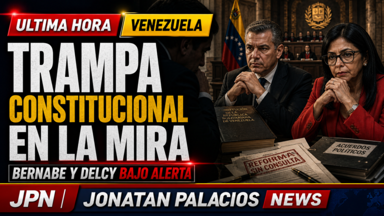 Última hora: Bernabé y Delcy reabren la alarma por una trampa constitucional