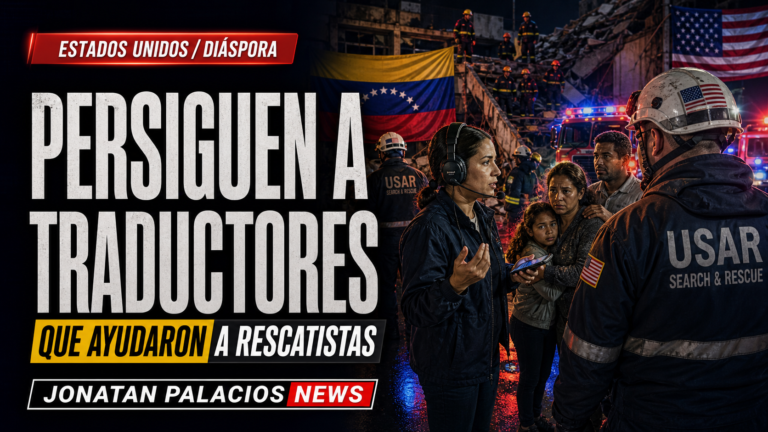 Imagen editorial principal sobre traductores perseguidos tras ayudar a rescatistas estadounidenses en La Guaira