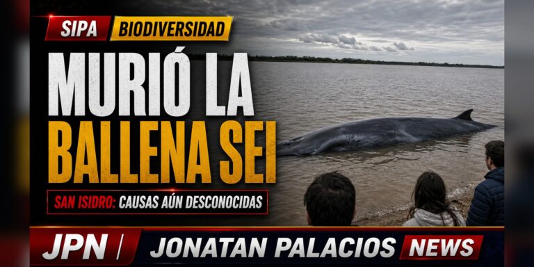 Tarjeta social: Murió la ballena sei varada en San Isidro: el rescate no alcanzó y las causas siguen abiertas
