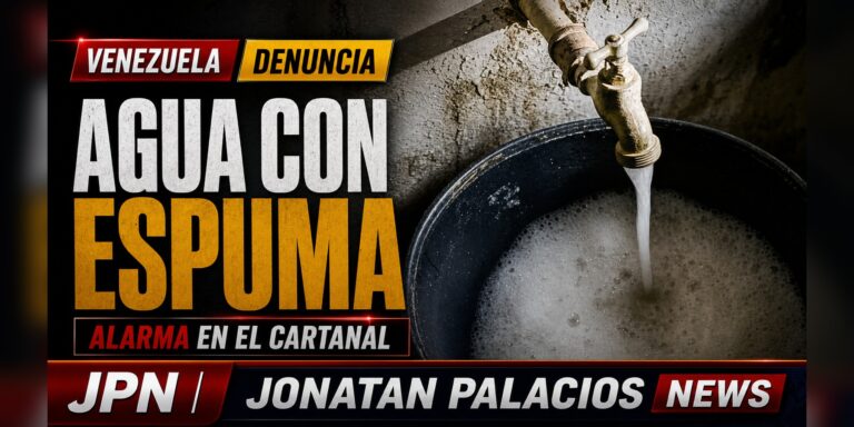 Tarjeta social: Agua con espuma en El Cartanal: vecinos exigen respuestas mientras millones petroleros siguen sin claridad