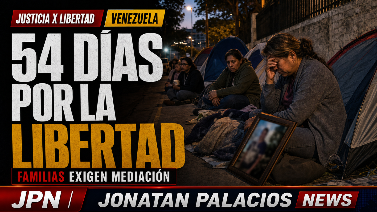 Familias sostienen 54 días de vigilia por los presos políticos frente a la Embajada de EE.UU. en Caracas
