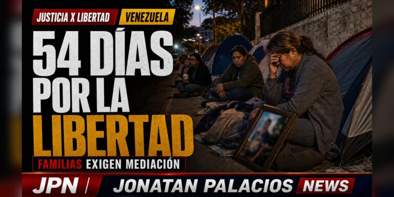 Tarjeta social: Familias sostienen 54 días de vigilia por los presos políticos frente a la Embajada de EE.UU. en Caracas