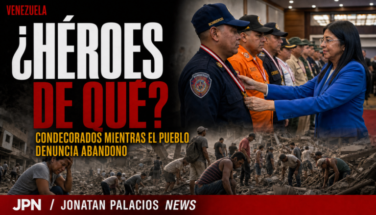 ¿Héroes de qué? Delcy Rodríguez reparte medallas mientras las familias siguen buscando entre escombros