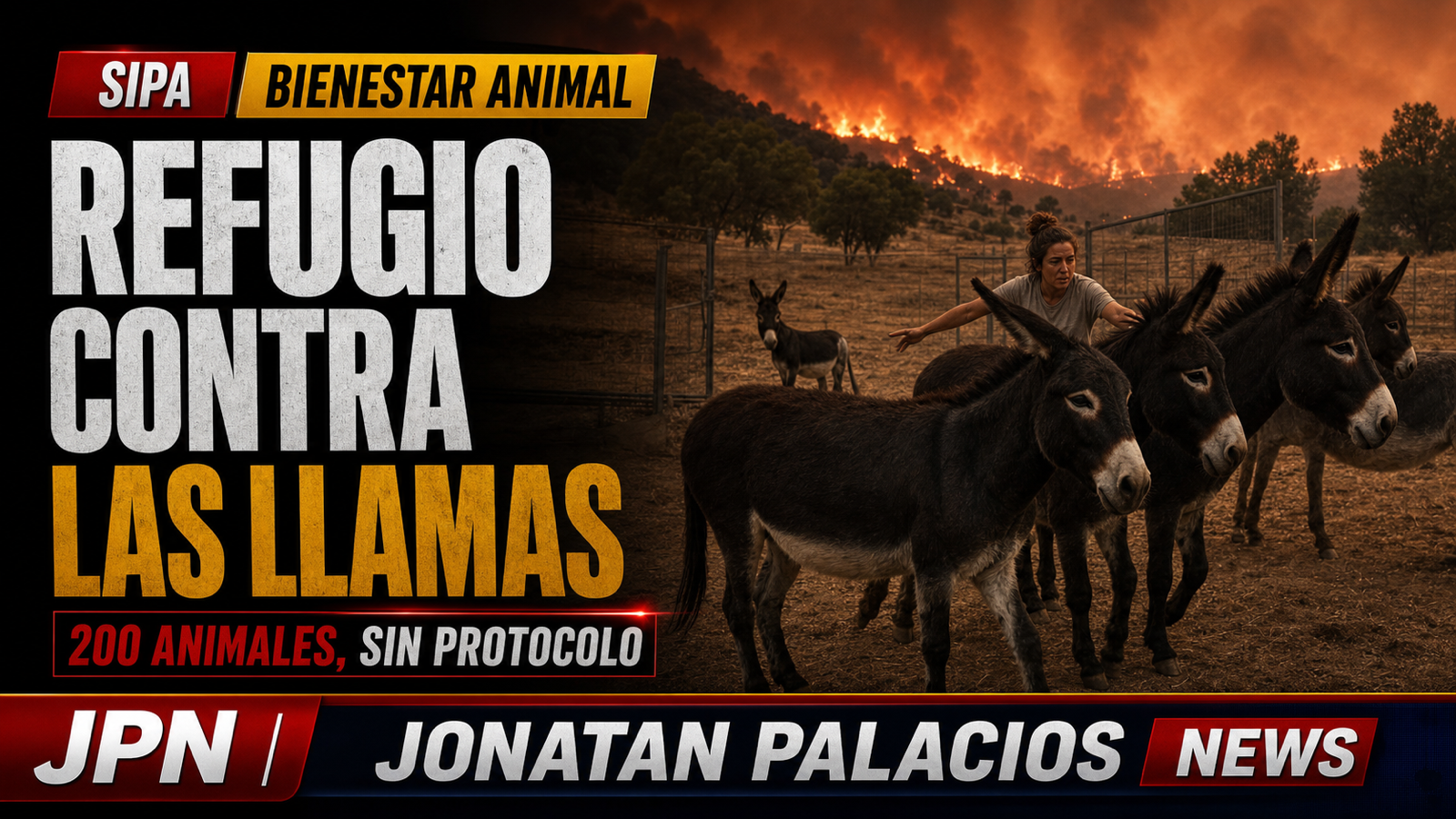 Doscientas vidas ante el fuego: Santuario Vegan reclama protocolos que también protejan a los animales