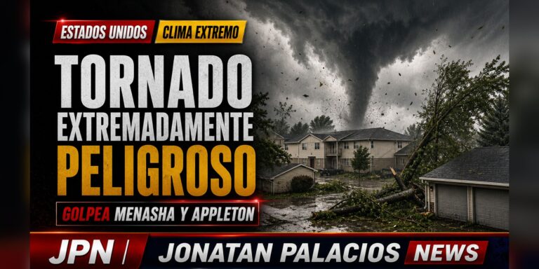 Tarjeta social: Tornado golpea Menasha y Appleton: viviendas dañadas y miles sin electricidad en Wisconsin