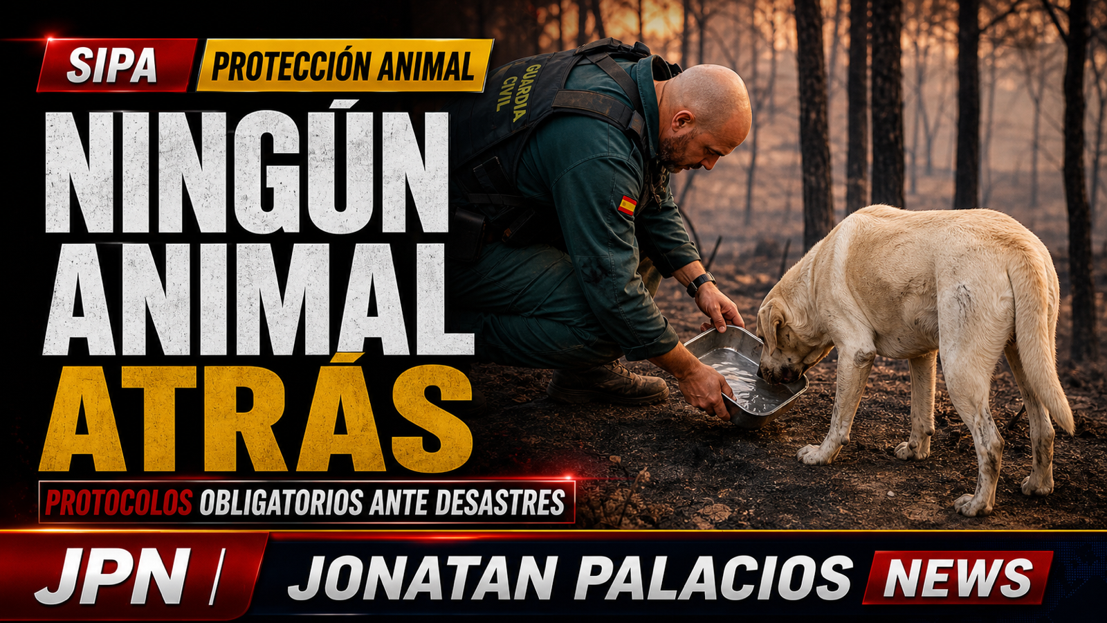 Hidratar animales entre incendios salva vidas, pero el rescate no puede depender de gestos aislados