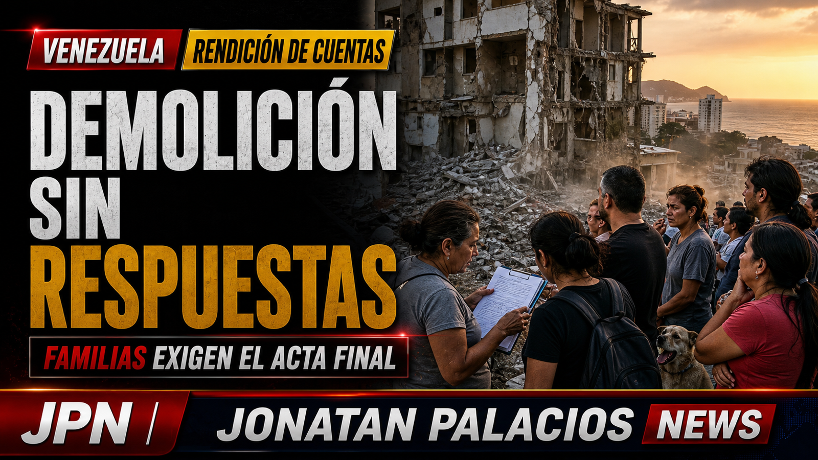 Demolición en La Guaira: Diosdado Cabello celebra la explosión mientras las familias siguen buscando a sus seres queridos