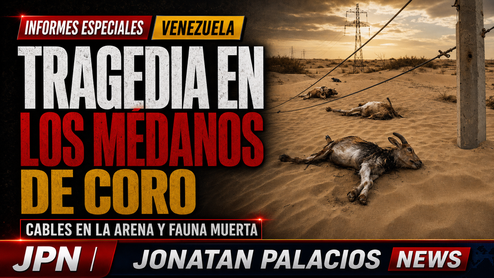 Animales electrocutados en los Médanos de Coro: Víctor Clark, Corpoelec e Inparques deben rendir cuentas