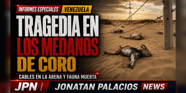 Tarjeta social: Cables entre las dunas y animales muertos: la deuda que los Médanos de Coro ya no pueden ocultar