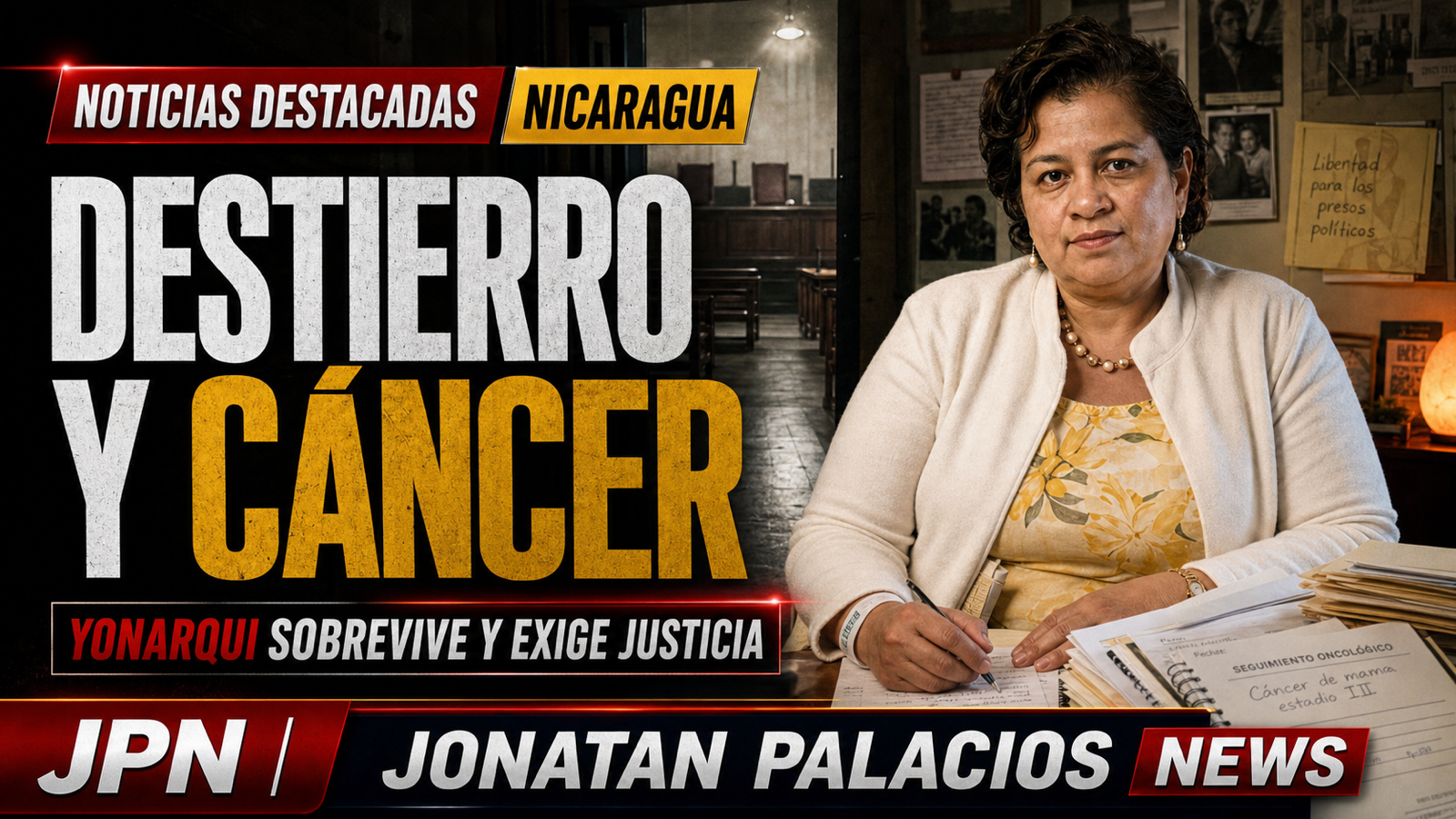 Yonarqui Martínez venció al cáncer en el exilio que le impuso la dictadura de Nicaragua