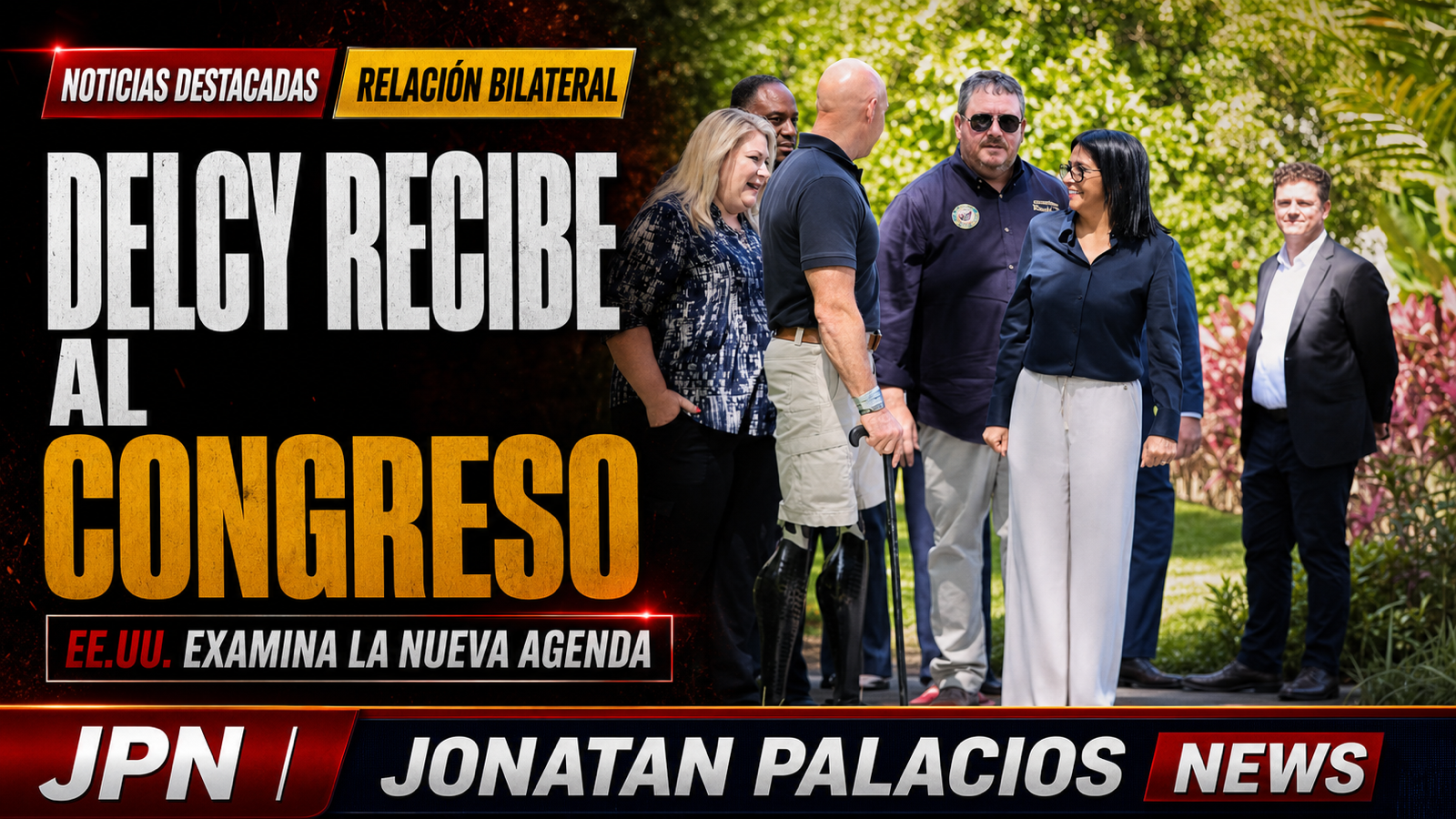 Delcy Rodríguez recibe a congresistas de EE. UU. mientras el aparato chavista busca mostrarse como socio de seguridad