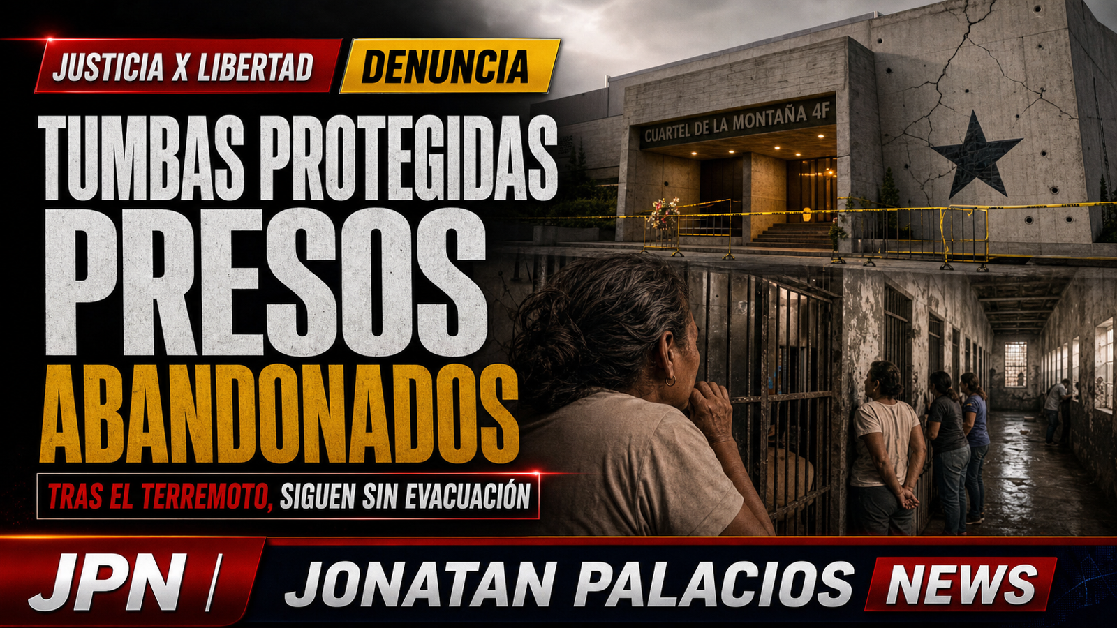 Protegen la tumba de Chávez mientras presos políticos siguen en riesgo tras los terremotos