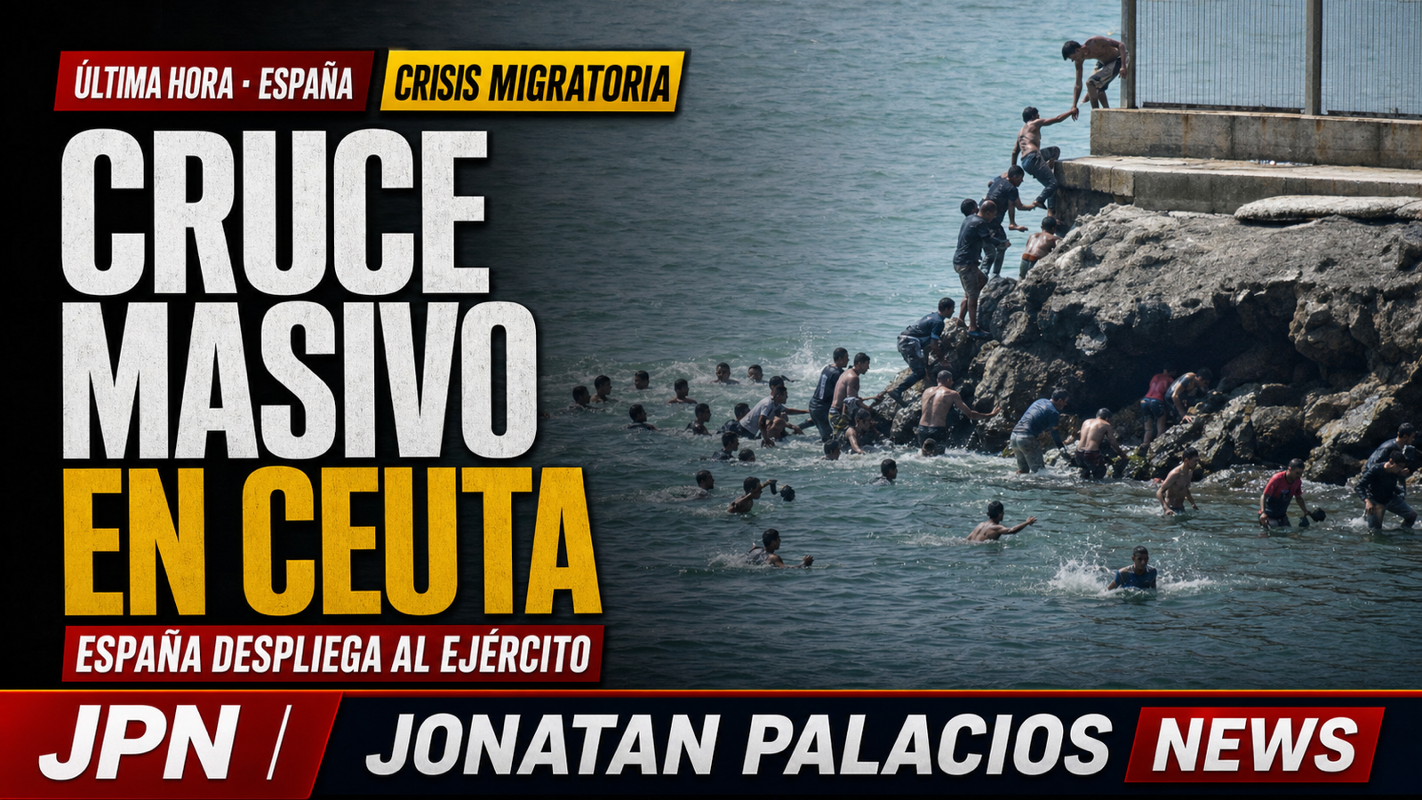 España refuerza Ceuta con el Ejército ante la llegada masiva de migrantes