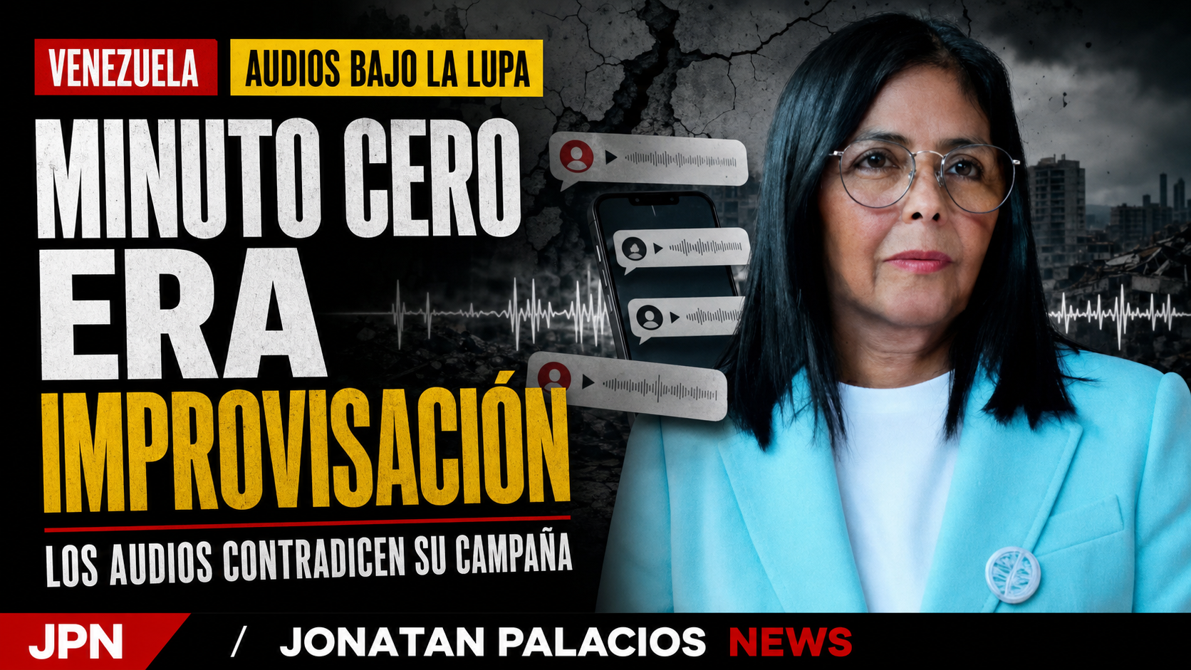 Audios atribuidos a Delcy Rodríguez revelan desorden tras los sismos en Venezuela