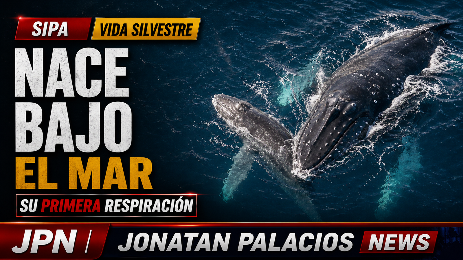 Admiramos el nacimiento de una ballena mientras convertimos el océano en un vertedero