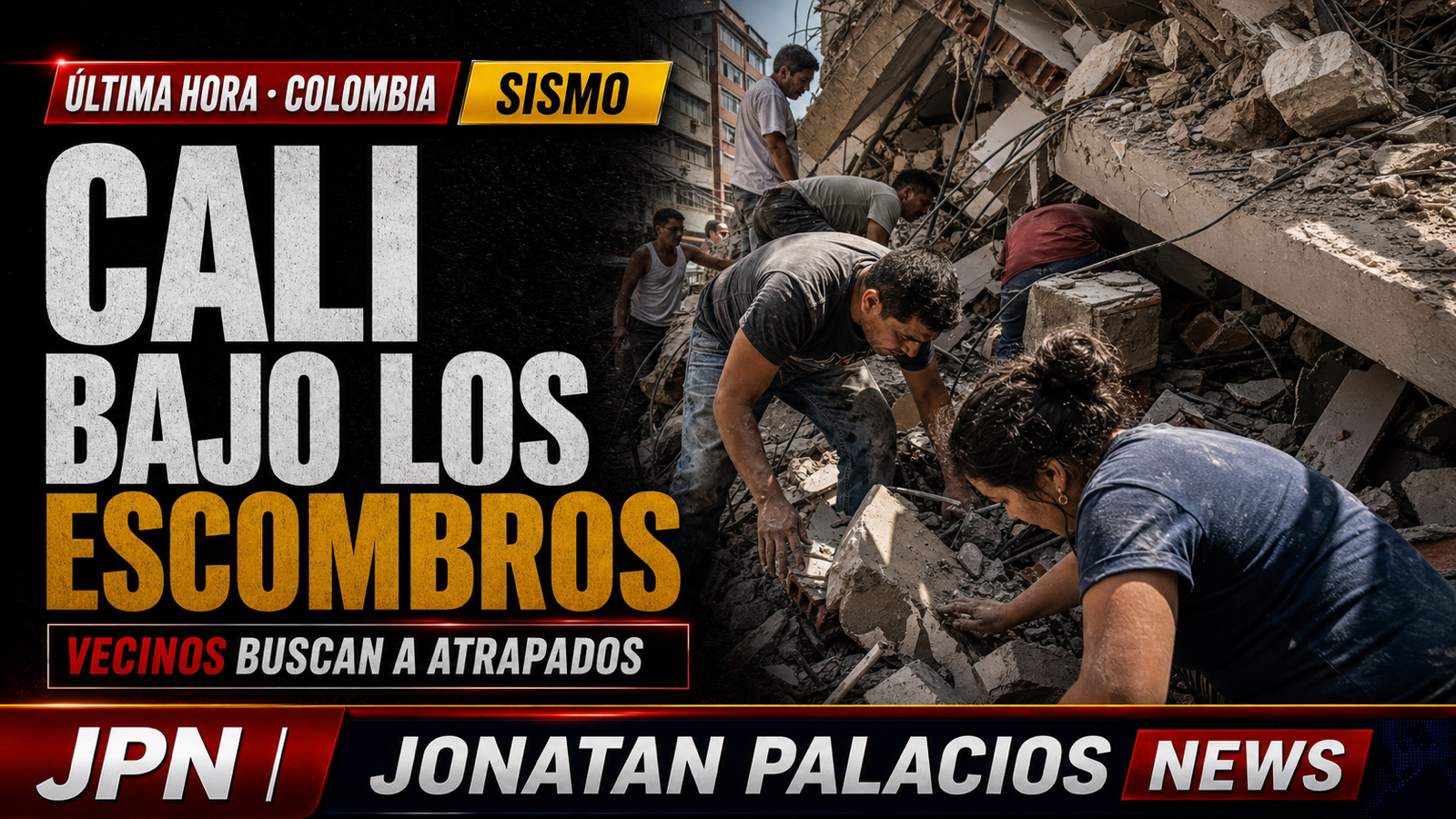 Cali reporta al menos 20 estructuras colapsadas tras el fuerte sismo en Colombia
