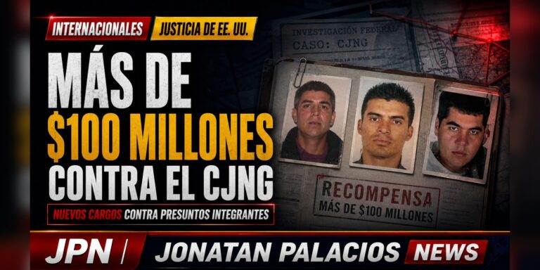 Tarjeta social: Estados Unidos eleva la presión sobre la nueva estructura del CJNG con cargos y recompensas millonarias