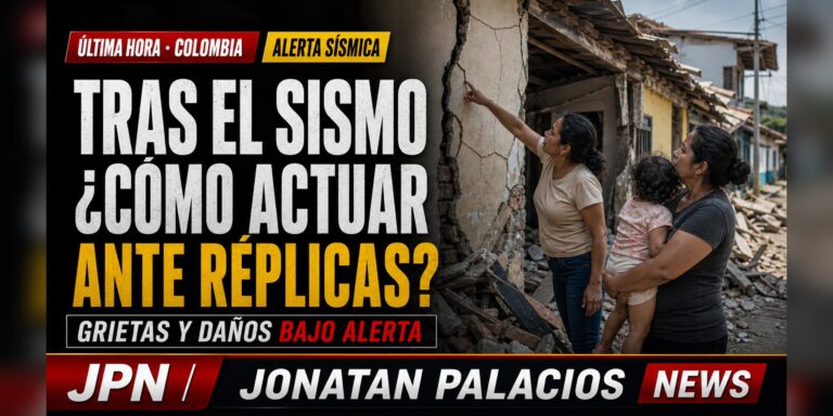 Tarjeta social: Sismo de magnitud 7,4 sacude Colombia: la atención se centra en las réplicas y los daños