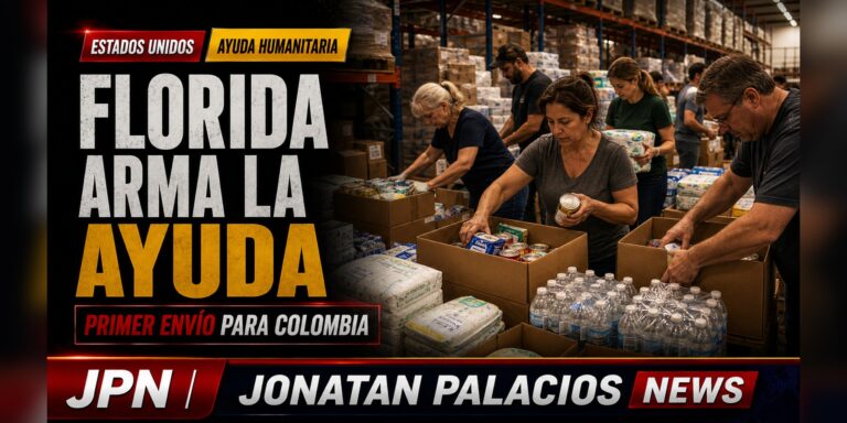 Tarjeta social: Florida prepara ayuda inmediata para las familias golpeadas por el sismo en Colombia