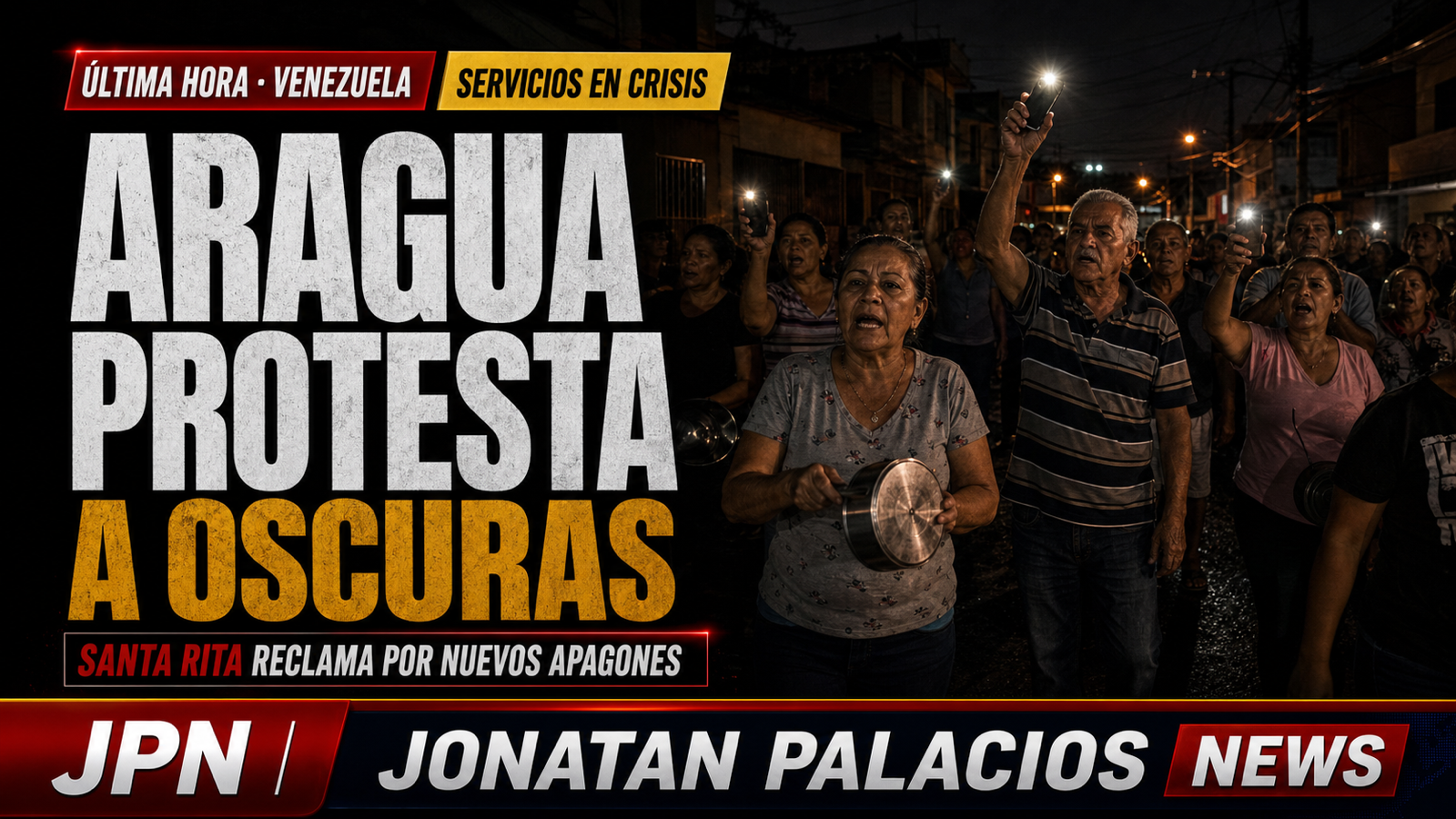 Santa Rita salió a oscuras: vecinos protestan por apagones y denuncian detonaciones y presencia de colectivos