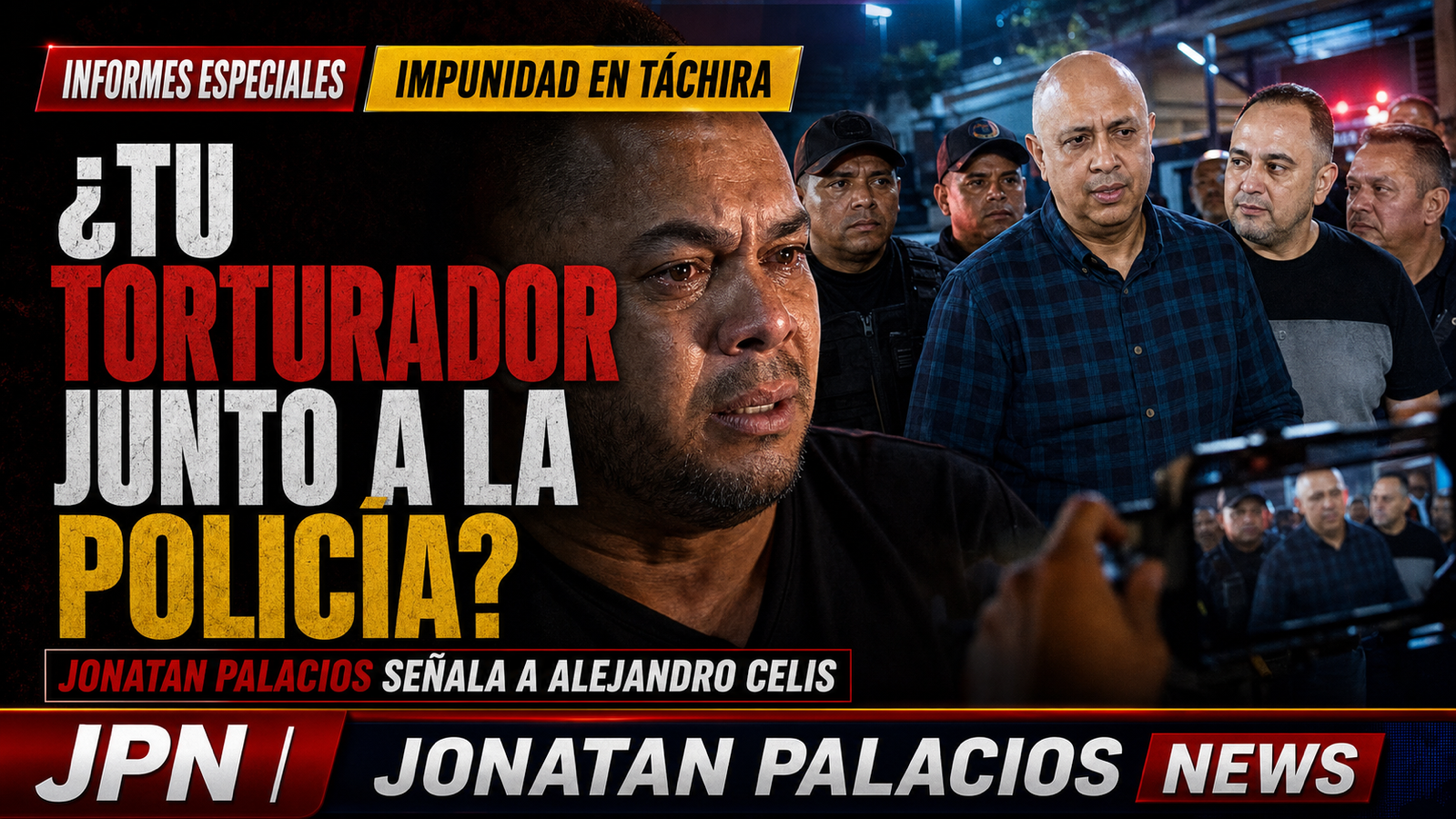 Alejandro Celis reaparece junto a policías: la CIDH y Foro Penal documentaron el caso de Jonatan Palacios