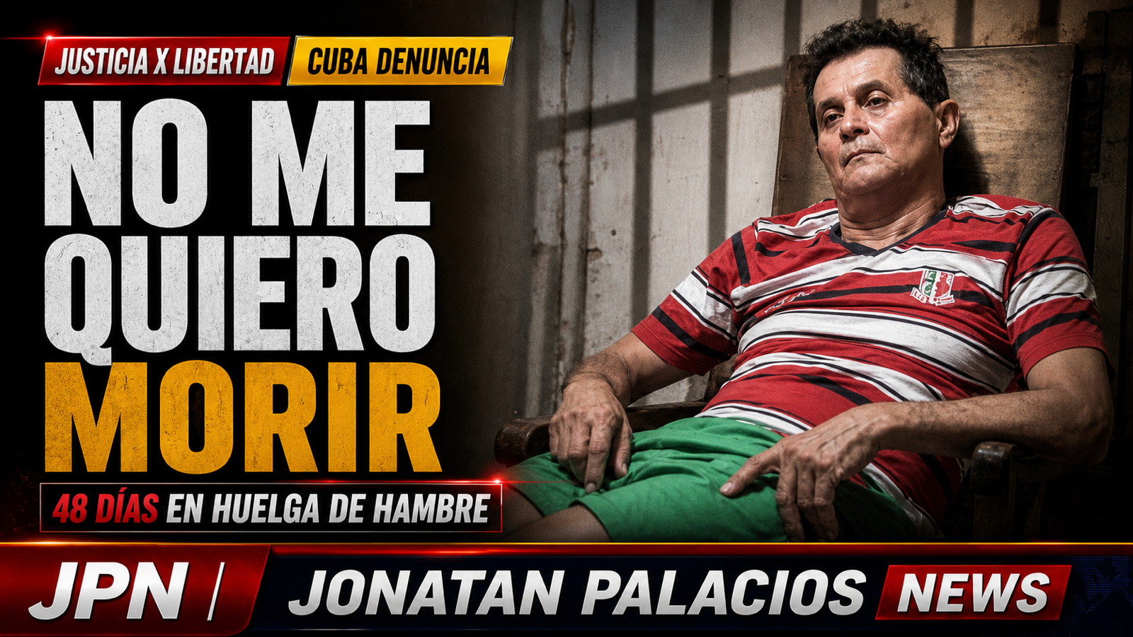 Guillermo del Sol: 48 días sin comer frente a una dictadura que encarcela y silencia
