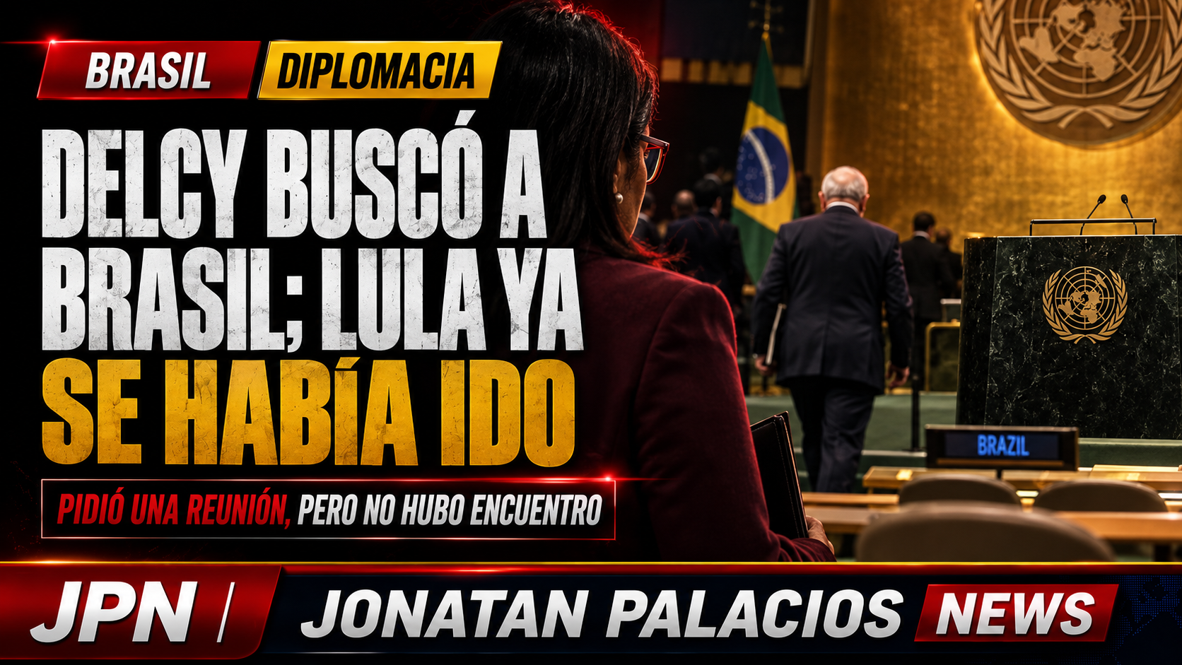 El pedido de Delcy a Brasil quedó sin encuentro con Lula en Nueva York