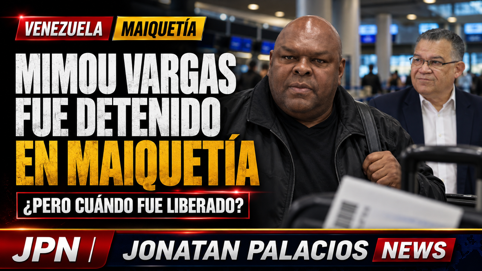 Reportan la detención de Mimou Vargas en Maiquetía mientras estaba junto a Enrique Márquez