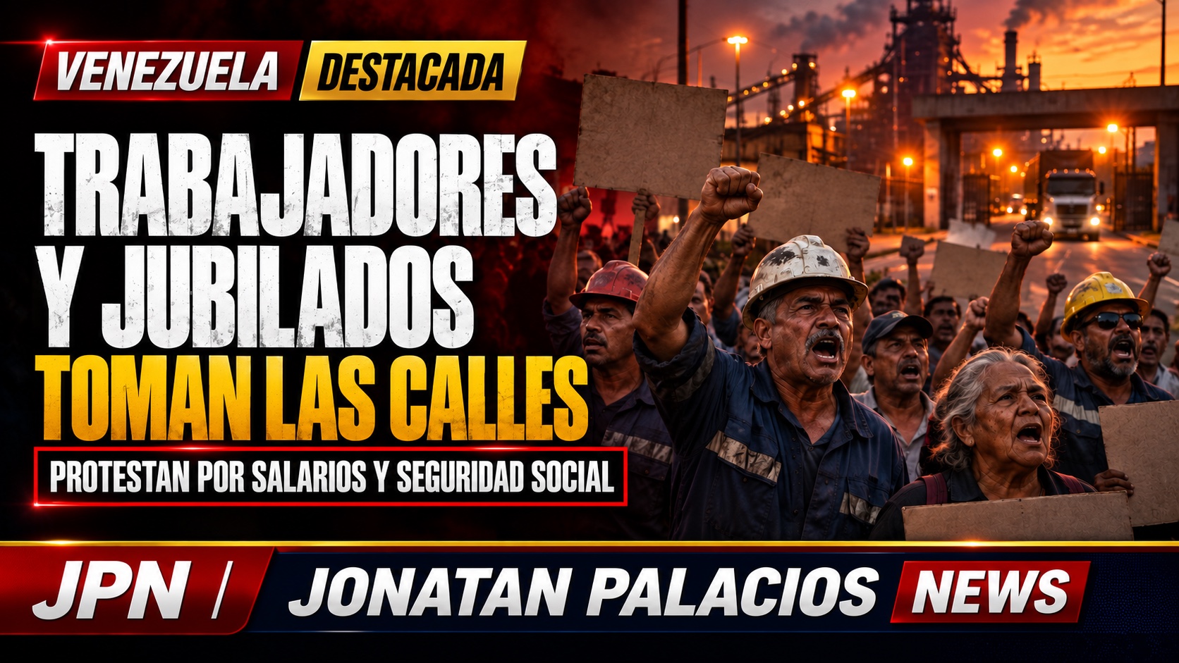 Trabajadores y jubilados toman las calles