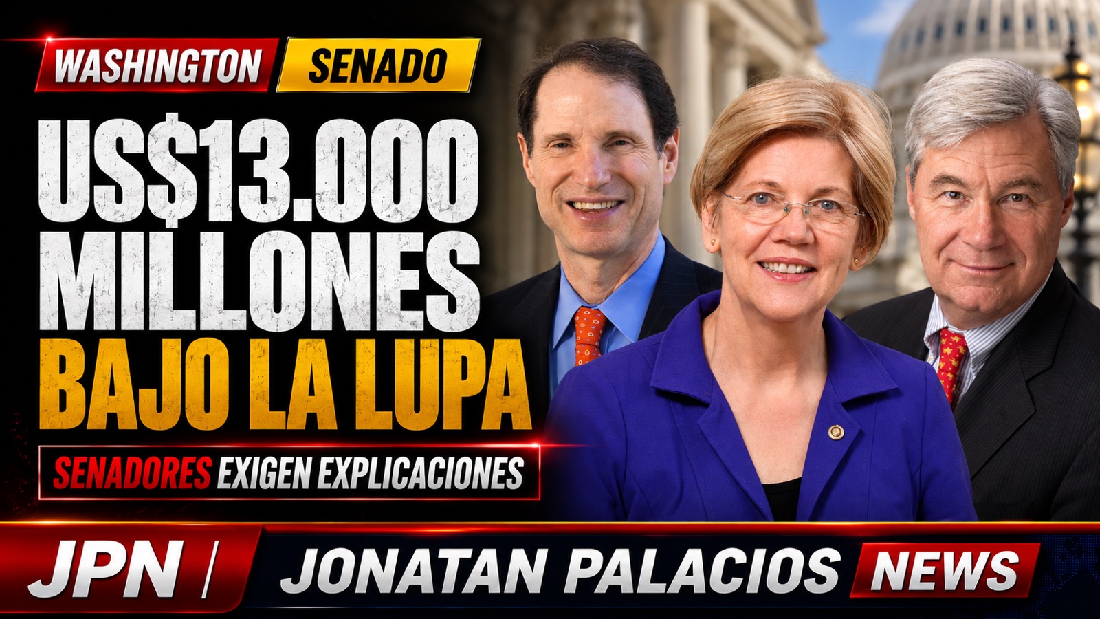 US$13.000 MILLONES DEL PETRÓLEO Y ORO VENEZOLANO: SENADORES EXIGEN EXPLICACIONES EN WASHINGTON