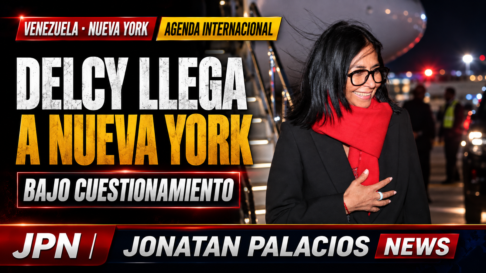 Delcy Rodríguez llega a Nueva York mientras la ONU documenta la continuidad del aparato represivo