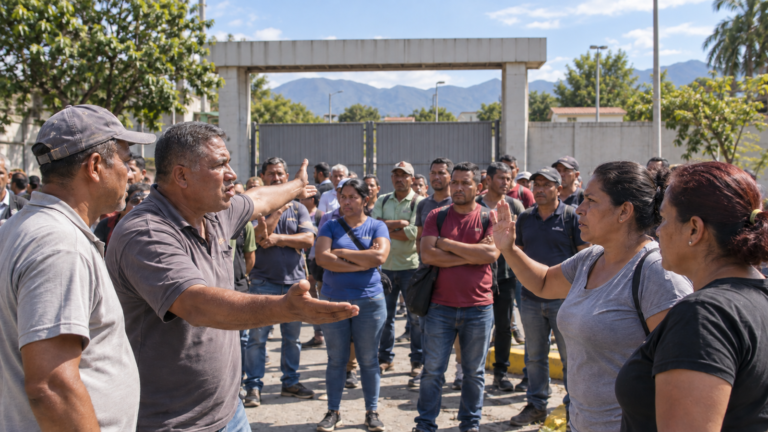Miniatura limpia: Trabajadores y jubilados llevaron a las calles el reclamo por salarios y derechos en Venezuela
