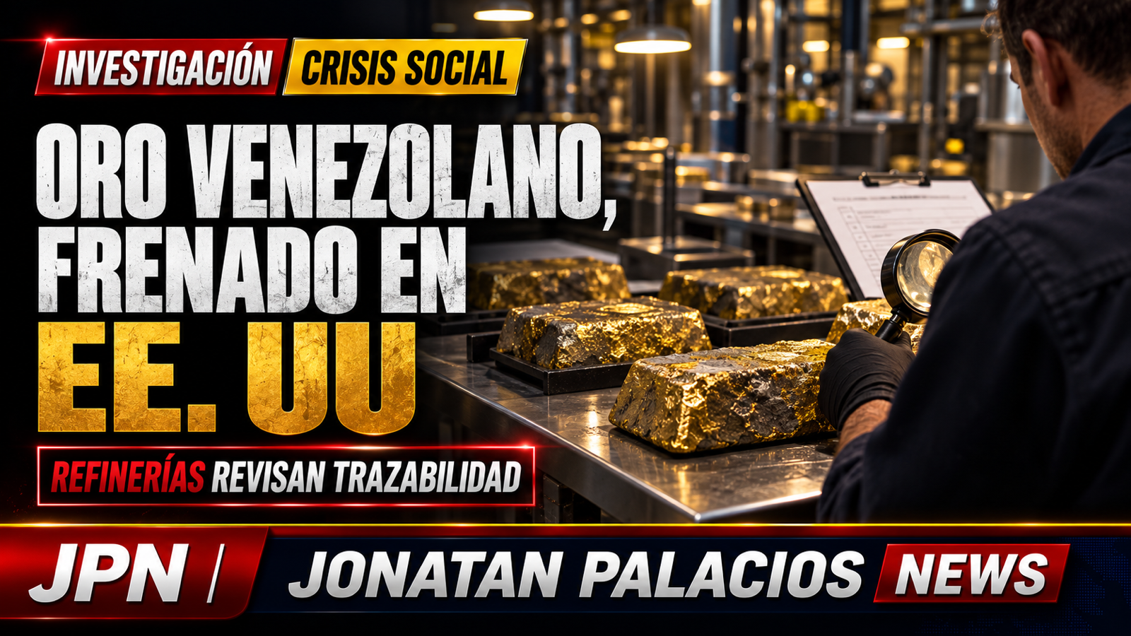 Oro doré del sur de Venezuela queda en almacenes de EE. UU. por falta de trazabilidad