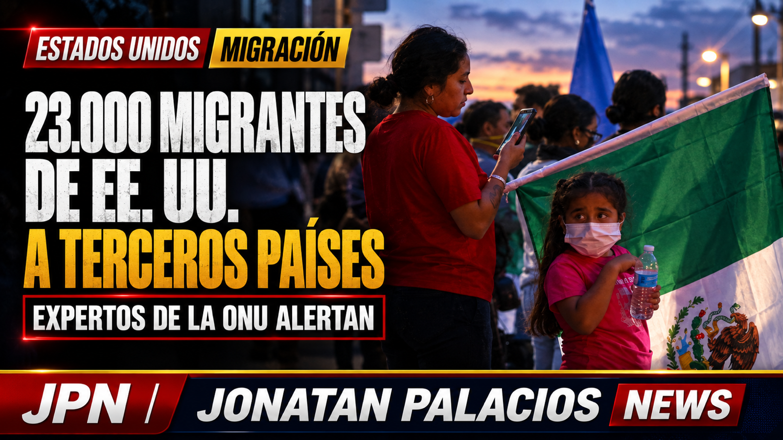 ONU alerta por al menos 23.000 migrantes enviados por EE. UU. a terceros países